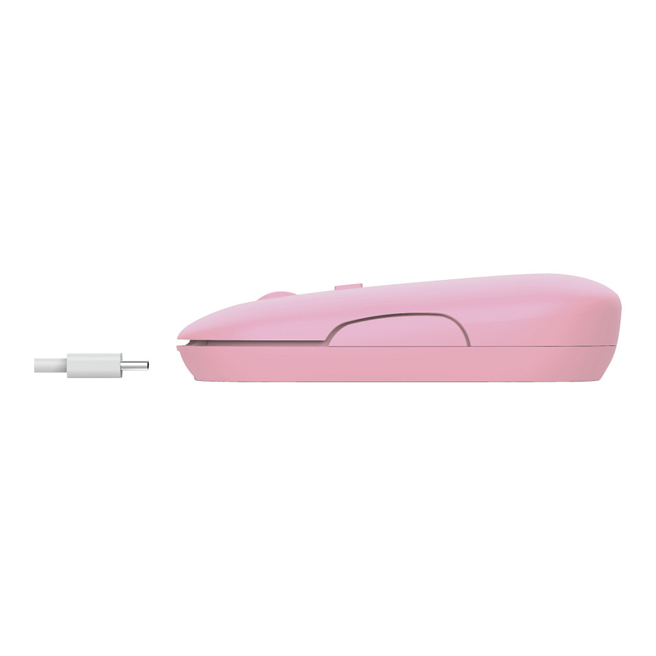 Maus pa kabllo Trust Puck / Ultra‑Slim Rechargeable - Rozë - Figura 4