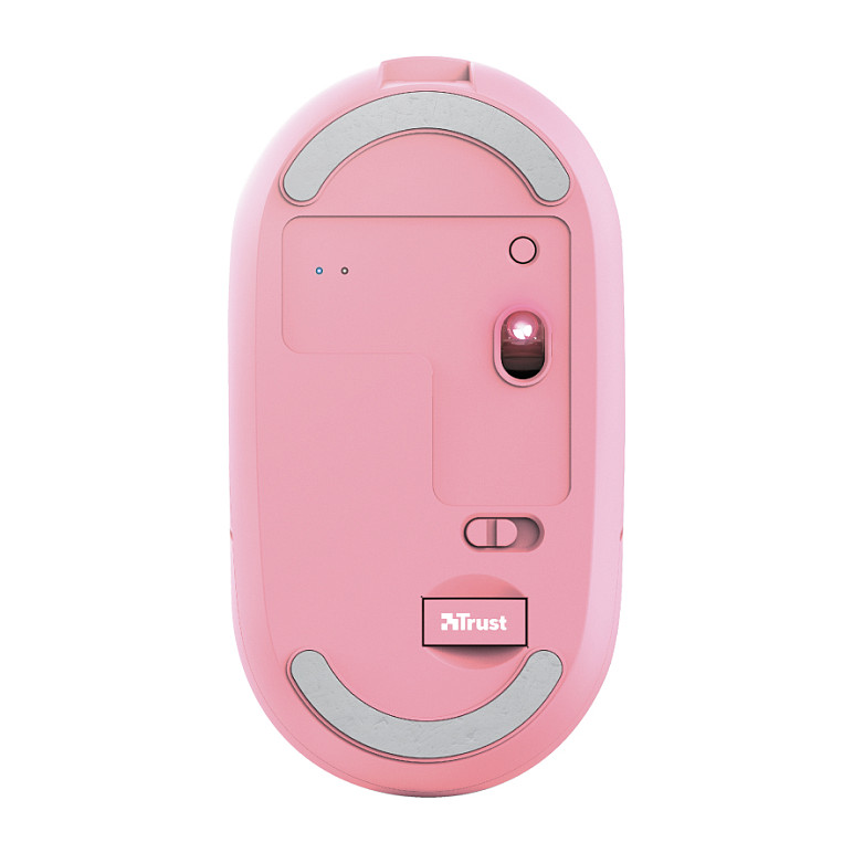 Maus pa kabllo Trust Puck / Ultra‑Slim Rechargeable - Rozë - Figura 5