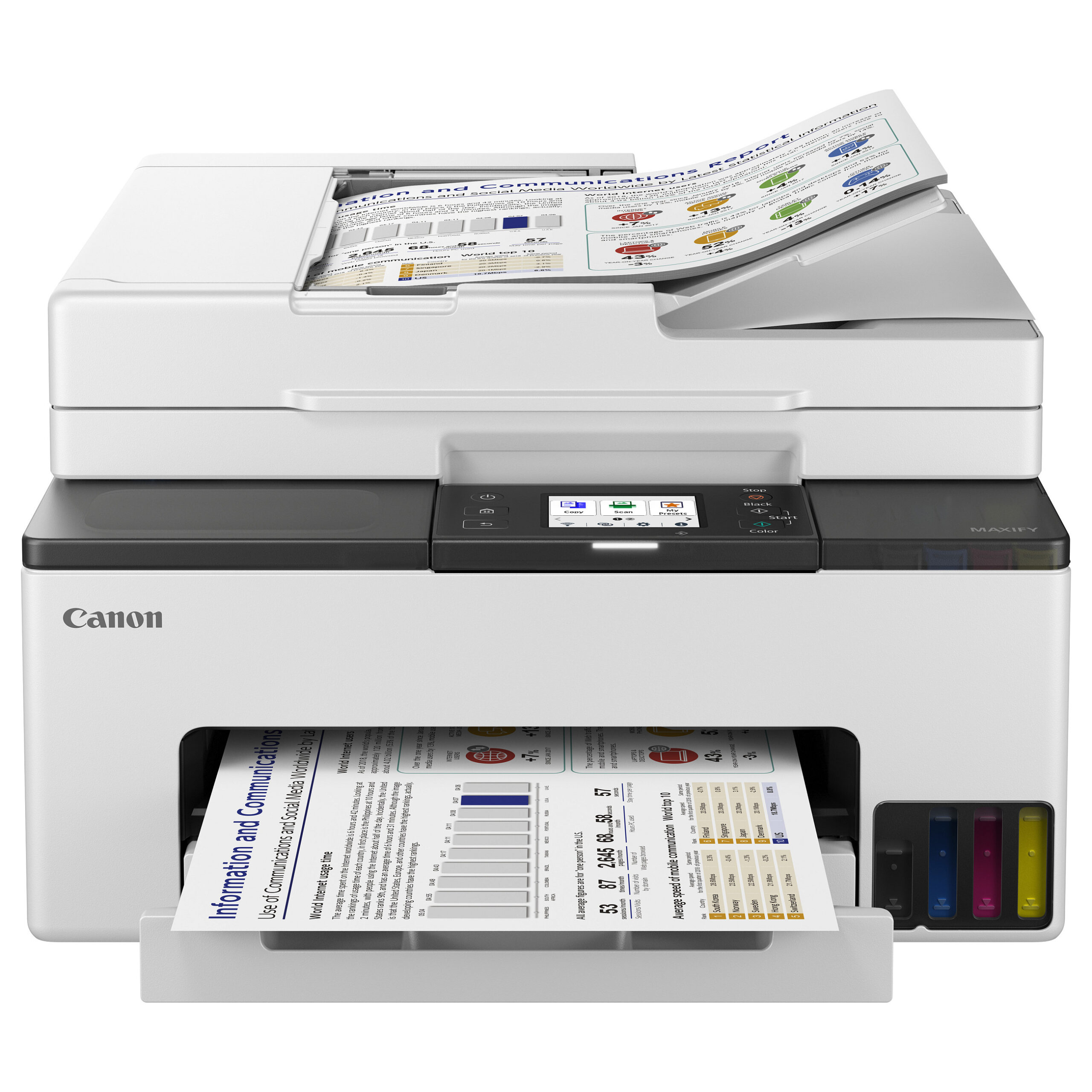 Printer Multifunksional Canon MAXIFY GX2050 / 3‑in‑1 / 15ipm / Wi-Fi – Bardhë - Figura 3