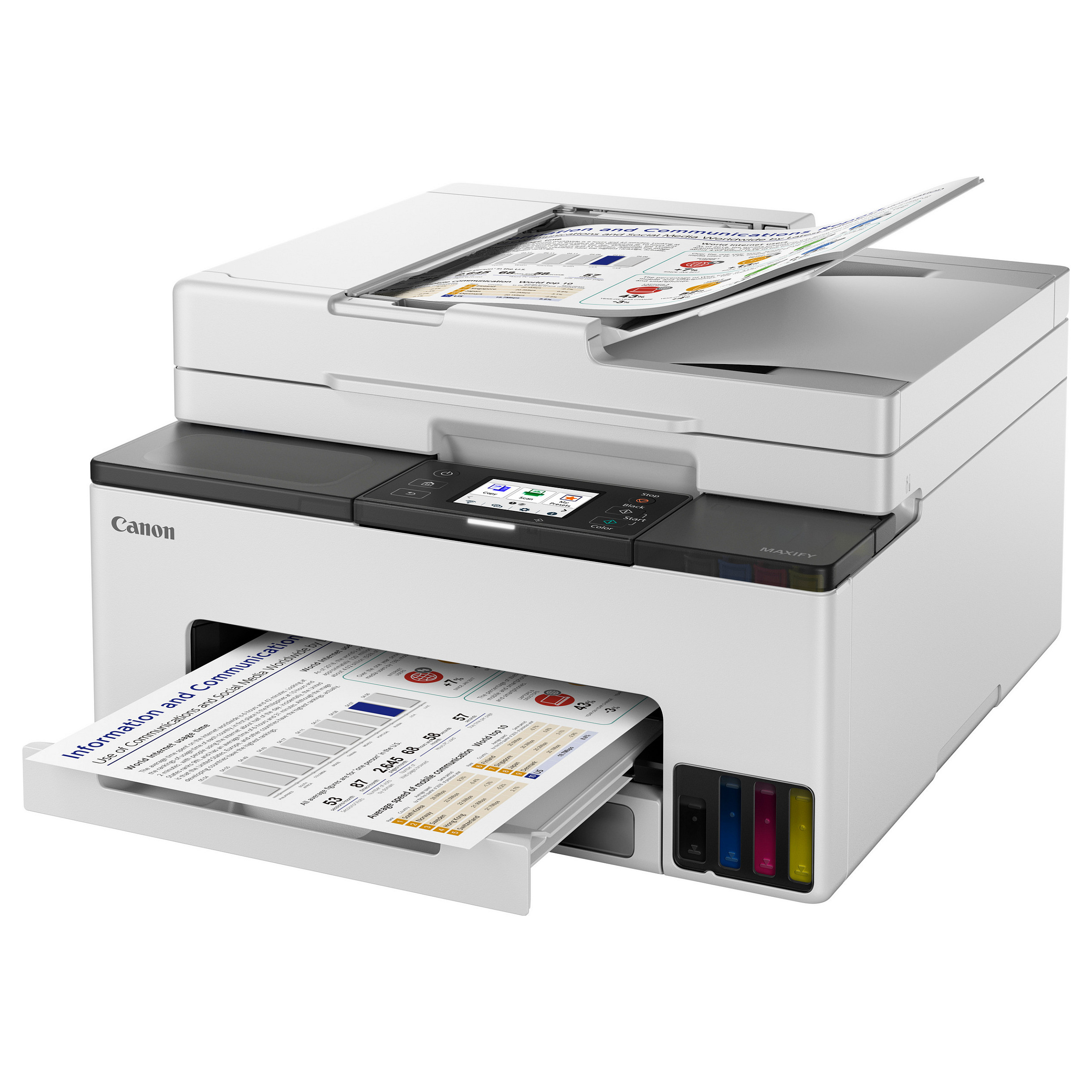 Printer Multifunksional Canon MAXIFY GX2050 / 3‑in‑1 / 15ipm / Wi-Fi – Bardhë - Figura 5