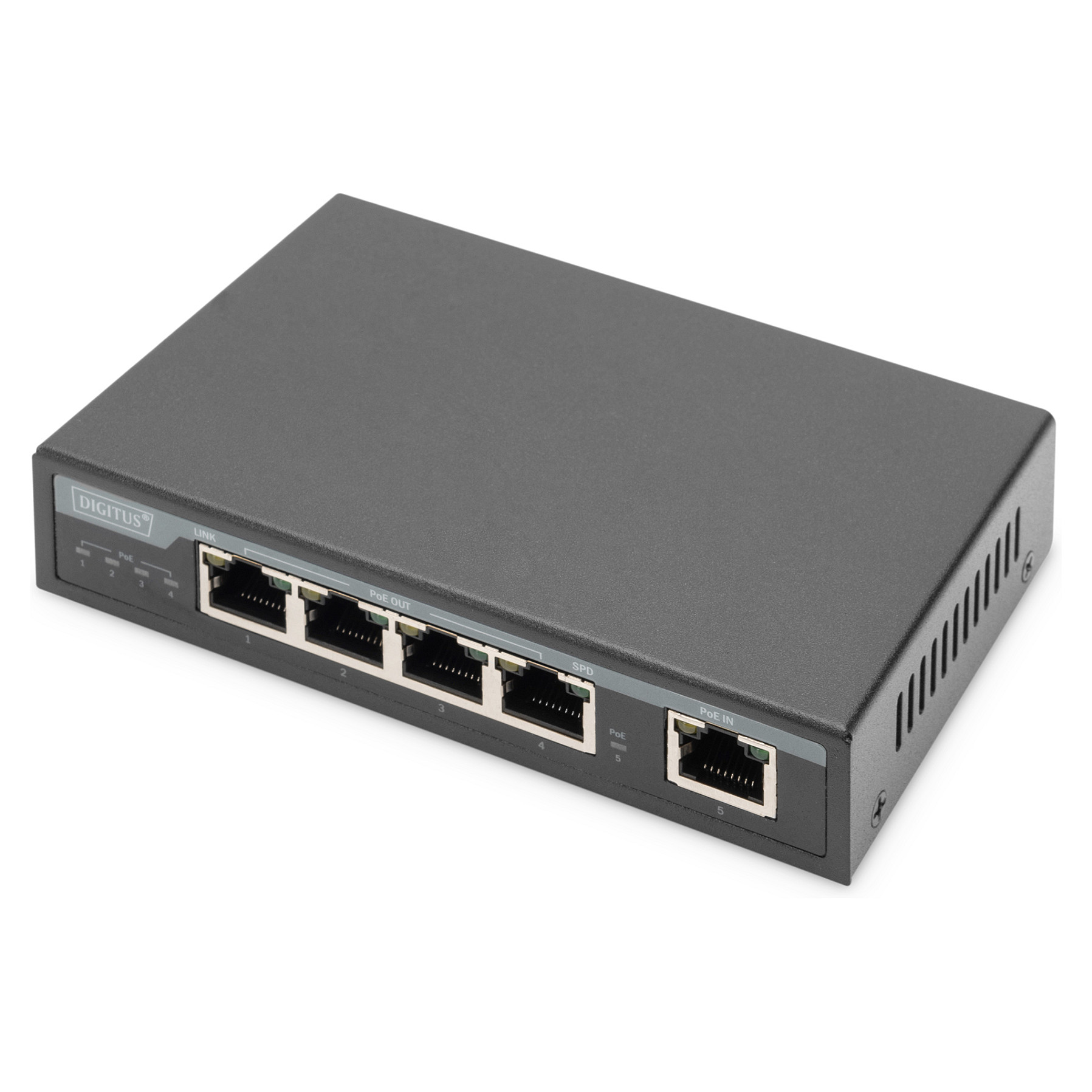 Extender PoE DIGITUS / 4PPoE / 4-Port / 85W / 100m