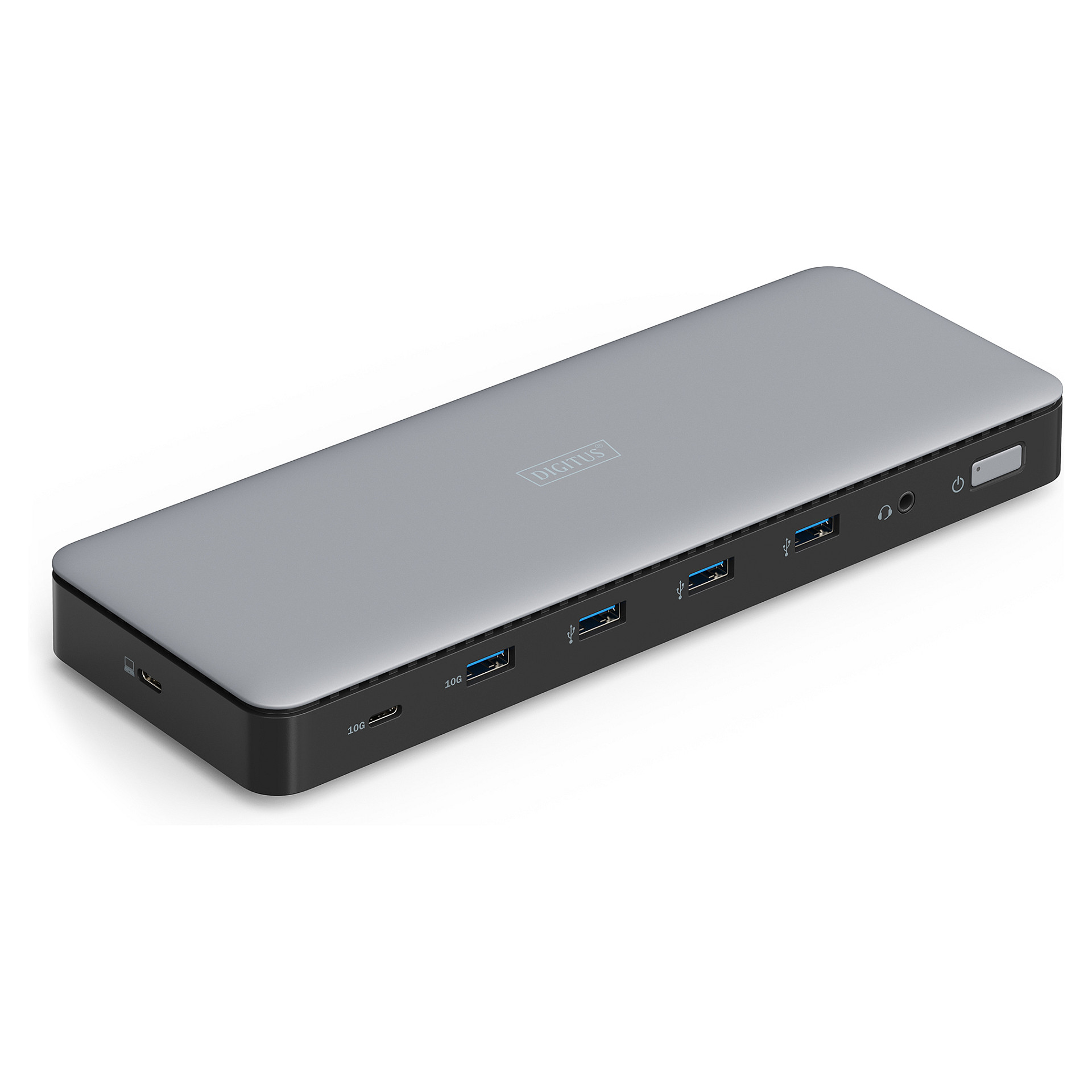 Docking Station Digitus / 3xHDMI / 2xDisplayPort / 4xUSB‑A / 1xUSB‑C / LAN - Zezë / Gri - Figura 2