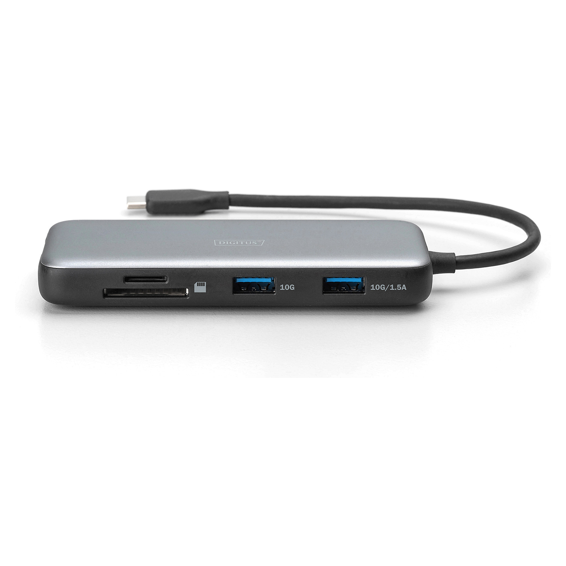 Docking Station Digitus / 1xHDMI / 2xUSB-A / 1xUSB-C / 1xDisplayPort / SD + MicroSD - Argjend - Figura 4