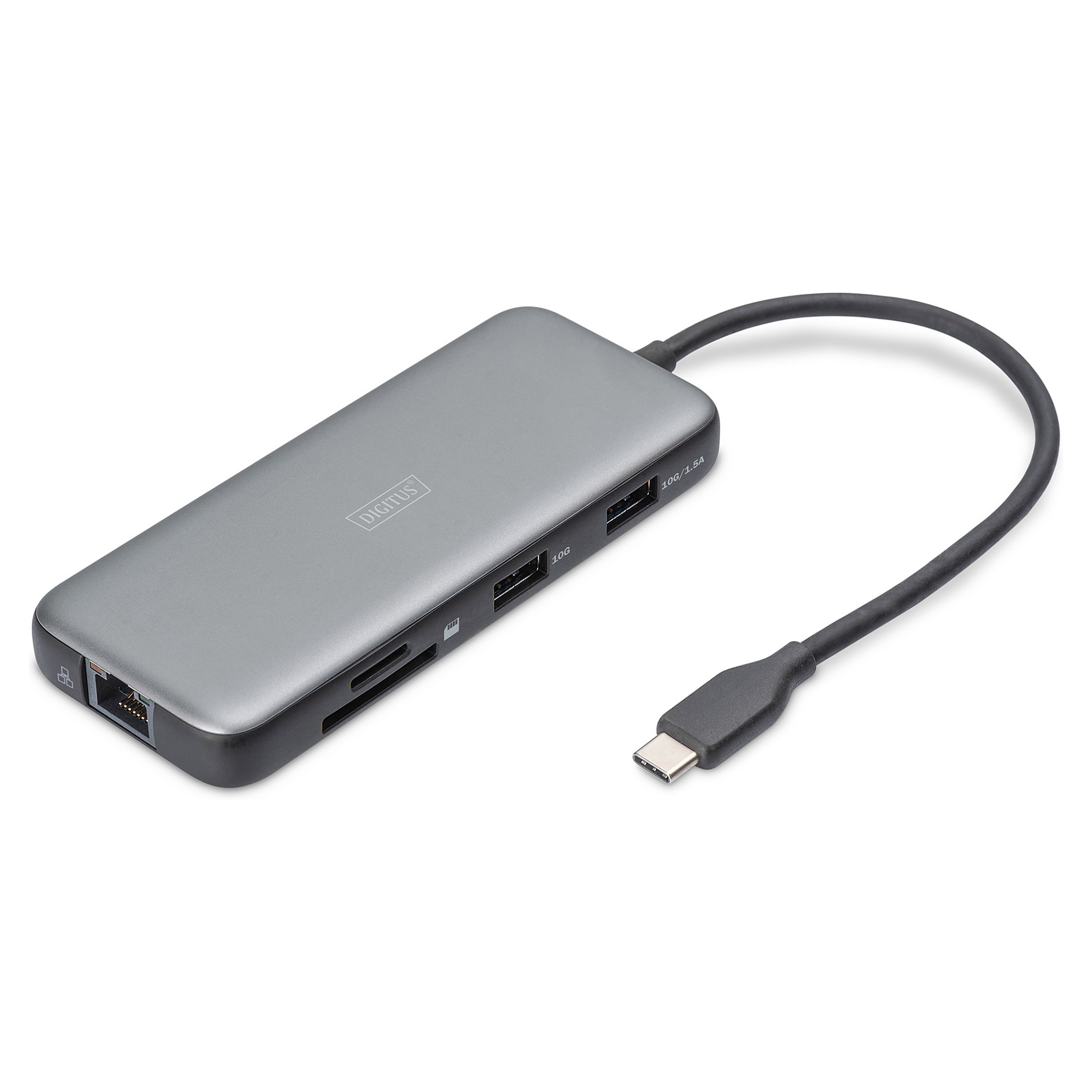 Docking Station Digitus / 1xHDMI / 2xUSB-A / 1xUSB-C / 1xDisplayPort / SD + MicroSD - Argjend - Figura 5