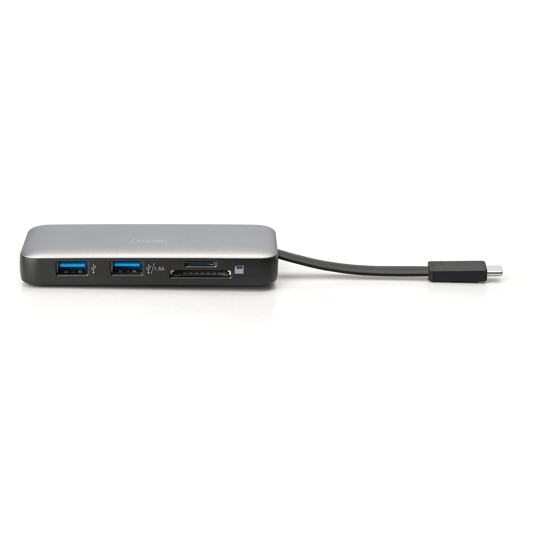 Docking Station Digitus / 1xUSB‑C / 2xHDMI / 2xUSB-A / LAN / SD + MicroSD - Gri / Zezë - Figura 3