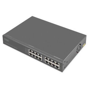 Switch DIGITUS / 16‑Port Gigabit / PoE+ Injector / 250W