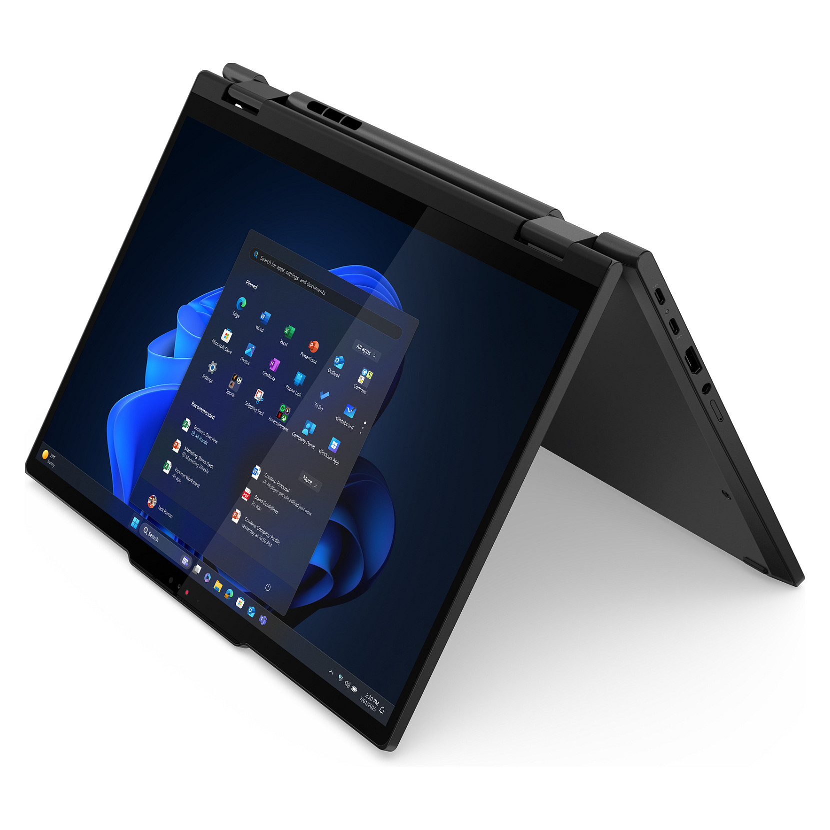Laptop Lenovo ThinkPad T14s 2-in-1 G1 / Ultra 7 255U / 32GB LPDDR5x / 1TB / 14" WUXGA IPS Touch / Intel Graphics – Zezë - Figura 3