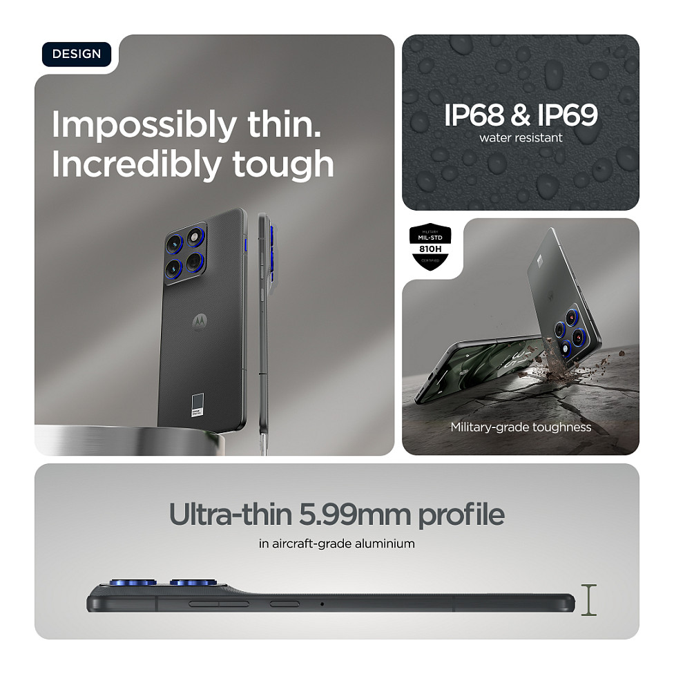 Telefon Motorola Edge 70 / 5G / 8GB / 256GB – Gri - Figura 5