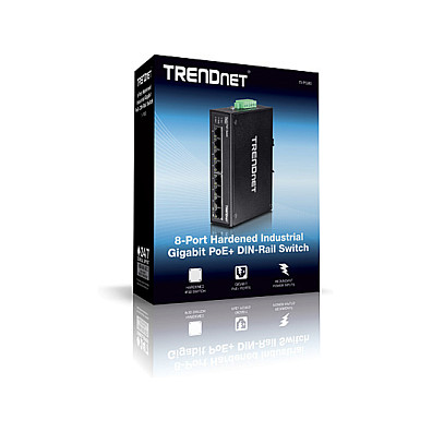 Switch TRENDnet TI‑PG80 / Unmanaged L2 / 8x Gigabit Ethernet / PoE+ / DIN‑Rail - Figura 4
