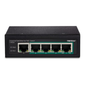 TRENDnet TI-PE50 5-Port Fast Ethernet PoE+ Industrial Switch 90W DIN-Rail Unmanaged Industrial Ethernet Switch 7