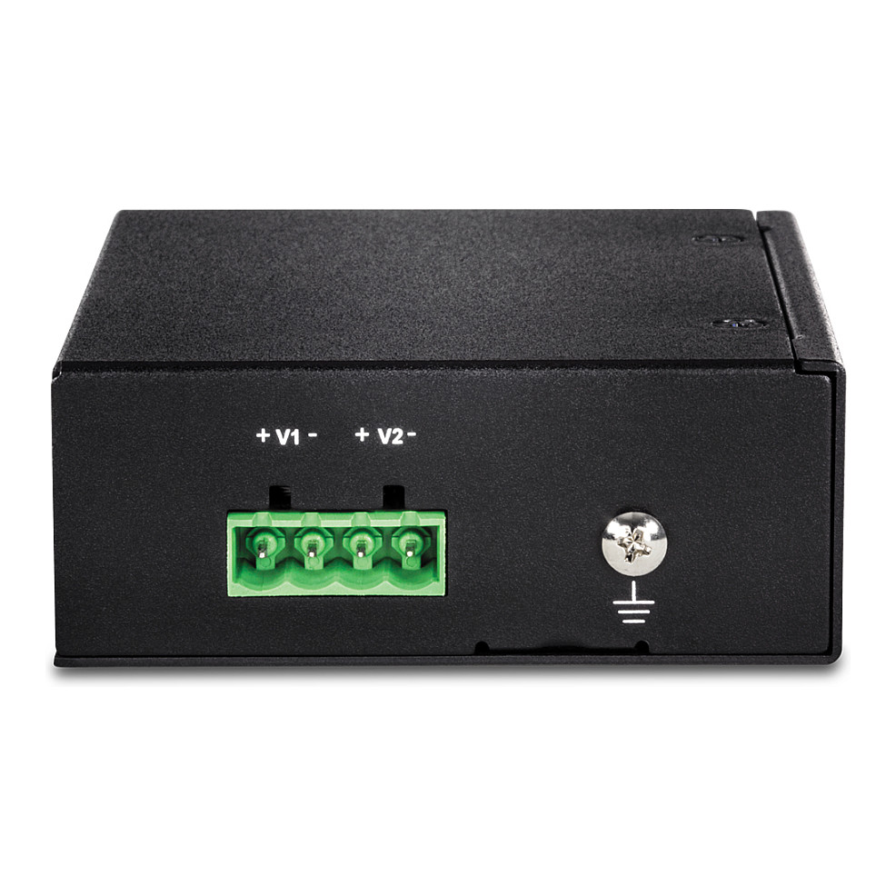 TRENDnet TI-PE50 5-Port Fast Ethernet PoE+ Industrial Switch 90W DIN-Rail Unmanaged Industrial Ethernet Switch 3