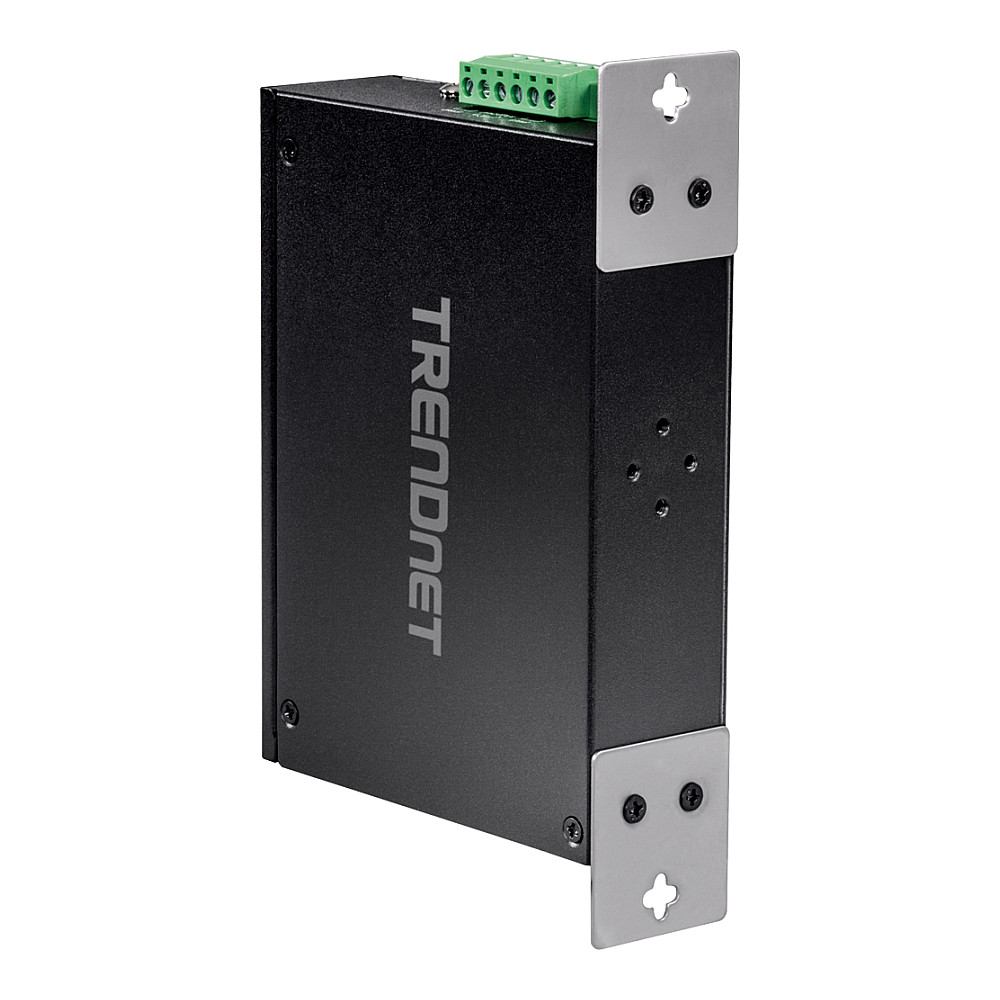 TRENDnet TI-PE80 8-Port Fast Ethernet PoE+ Industrial Switch 200W DIN-Rail Unmanaged 5