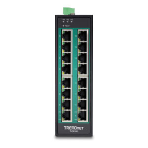 TRENDnet TI-PG160 16-Port Gigabit PoE+ Industrial Switch 240W DIN-Rail L2+ Unmanaged Rugged 7