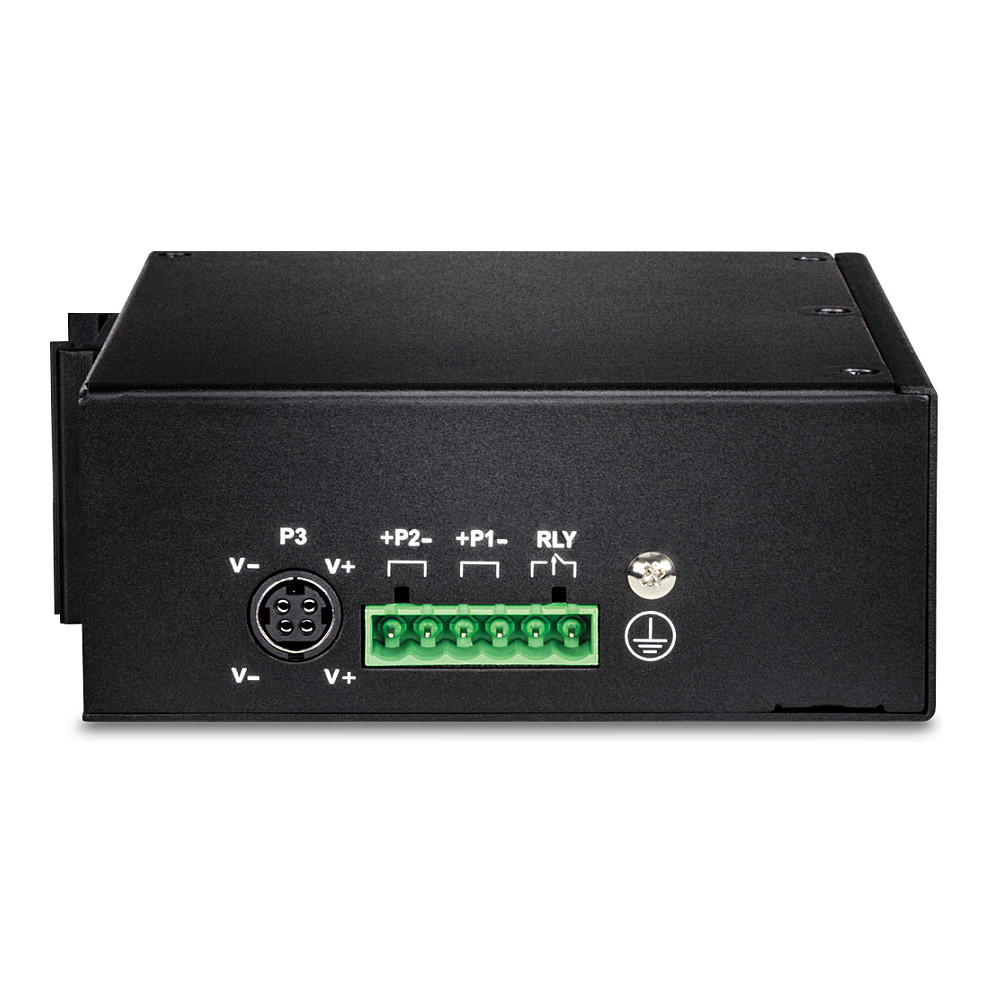 TRENDnet TI-PG160 16-Port Gigabit PoE+ Industrial Switch 240W DIN-Rail L2+ Unmanaged Rugged 3