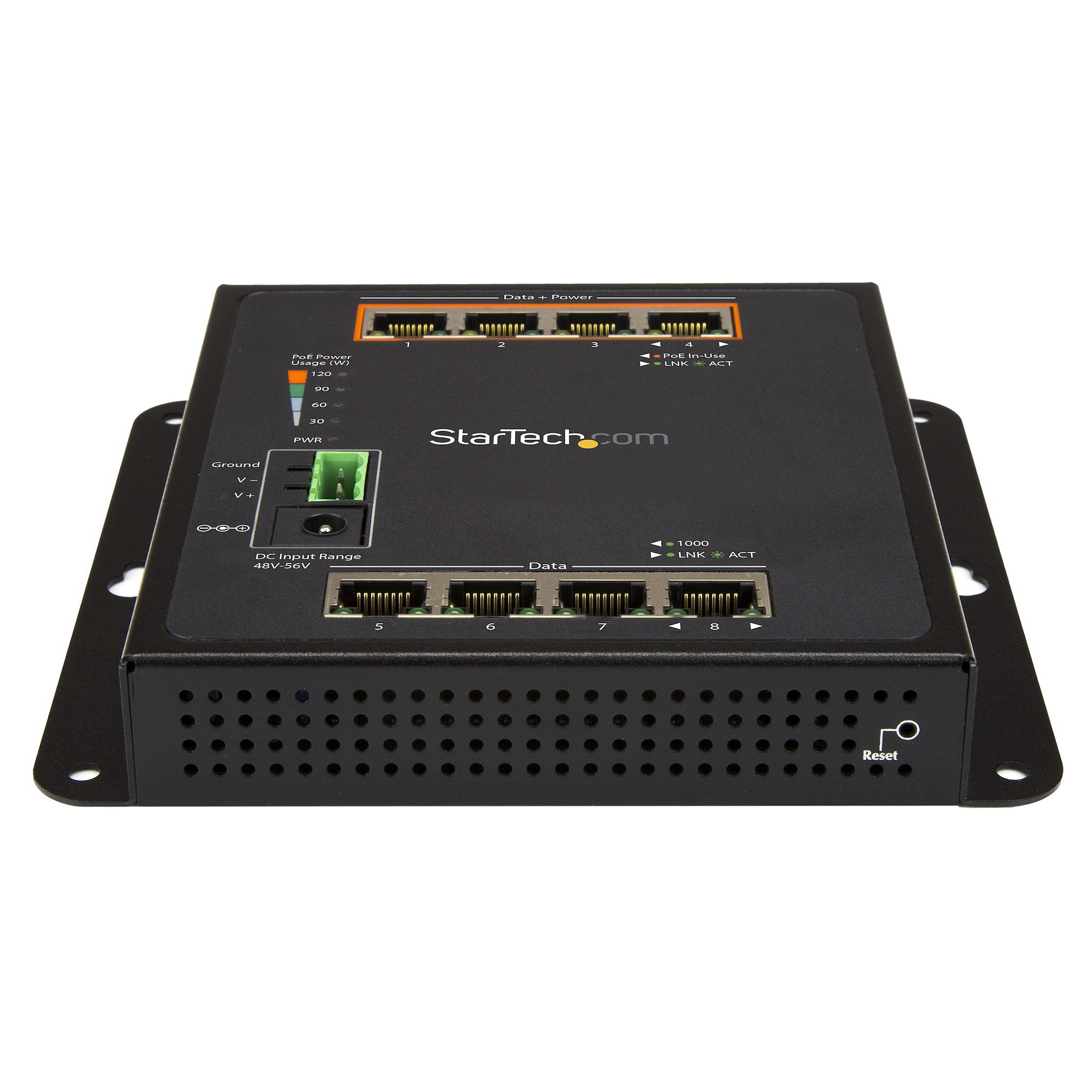 StarTech CS101-8FP 8-Port Gigabit PoE+ Switch 110W Managed Industrial Wallmount 2x SFP - Figura 2
