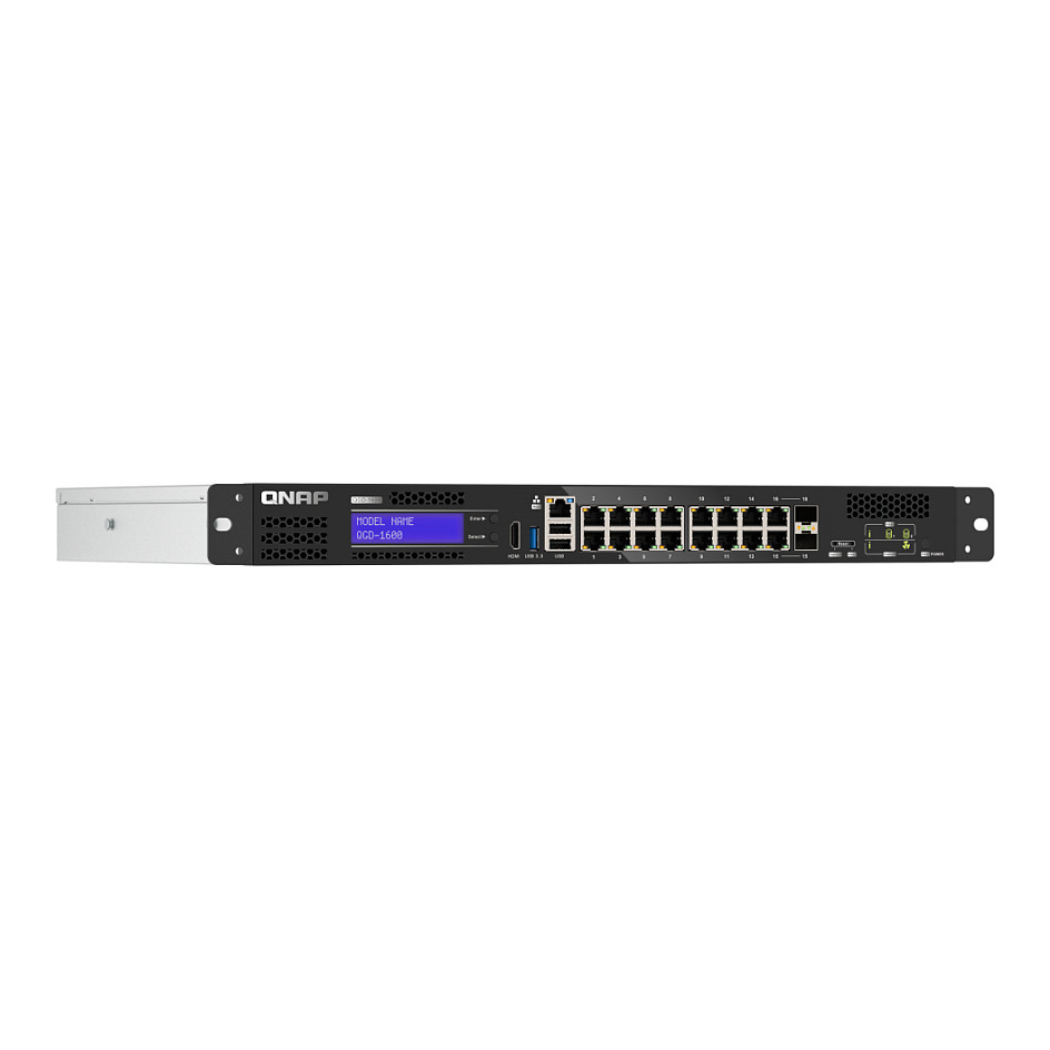 QNAP QGD-1600 Smart PoE Switch NAS Hybrid 16-Port Gigabit PoE++ 2x SFP Combo Rackmount 2
