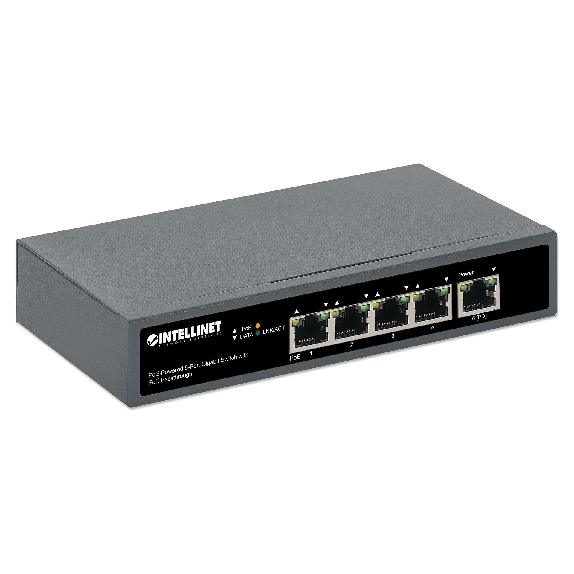 Switch INTELLINET / 5‑Port Gigabit / PoE‑Powered / PoE Passthrough / Unmanaged - Figura 2
