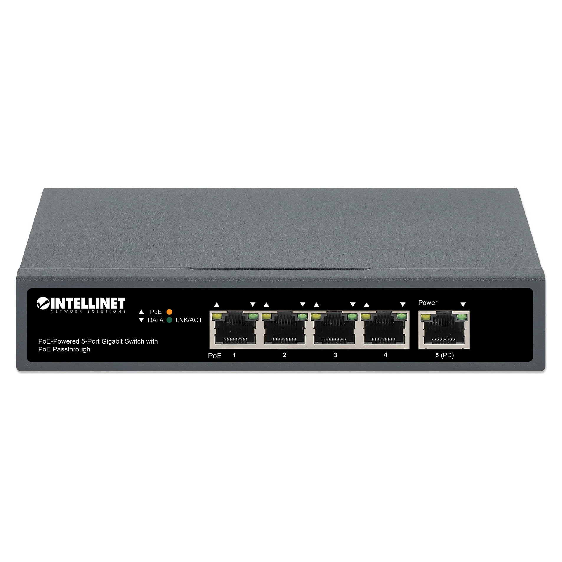 Switch INTELLINET / 5‑Port Gigabit / PoE‑Powered / PoE Passthrough / Unmanaged - Figura 3