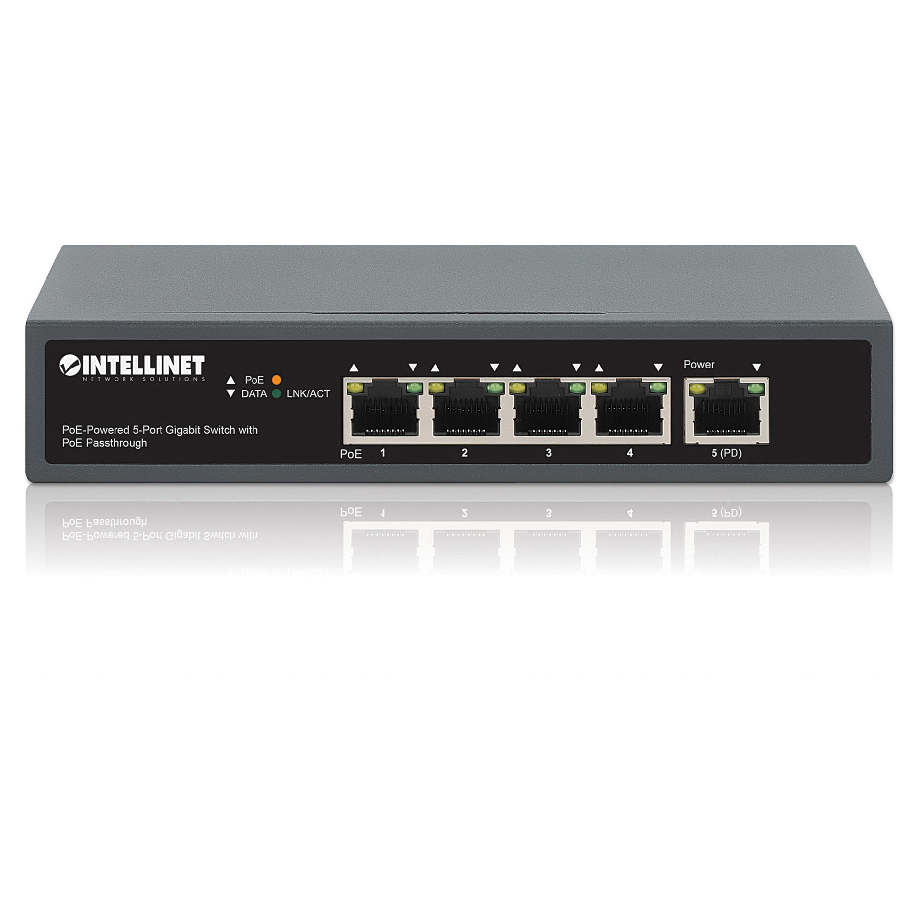 Switch INTELLINET / 5‑Port Gigabit / PoE‑Powered / PoE Passthrough / Unmanaged - Figura 5