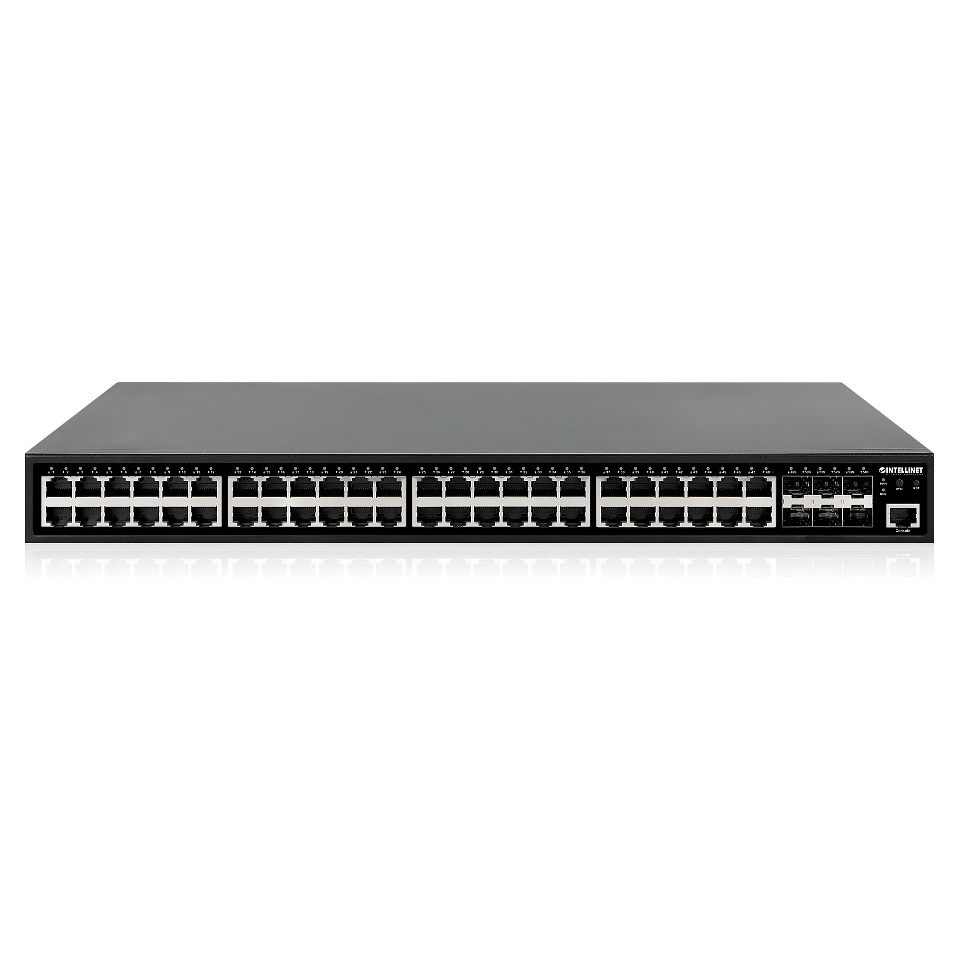 Switch INTELLINET / L2+ Fully Managed / 54‑Port PoE+ / 48x Gigabit Ethernet / 6x SFP+ Uplinks - Figura 5