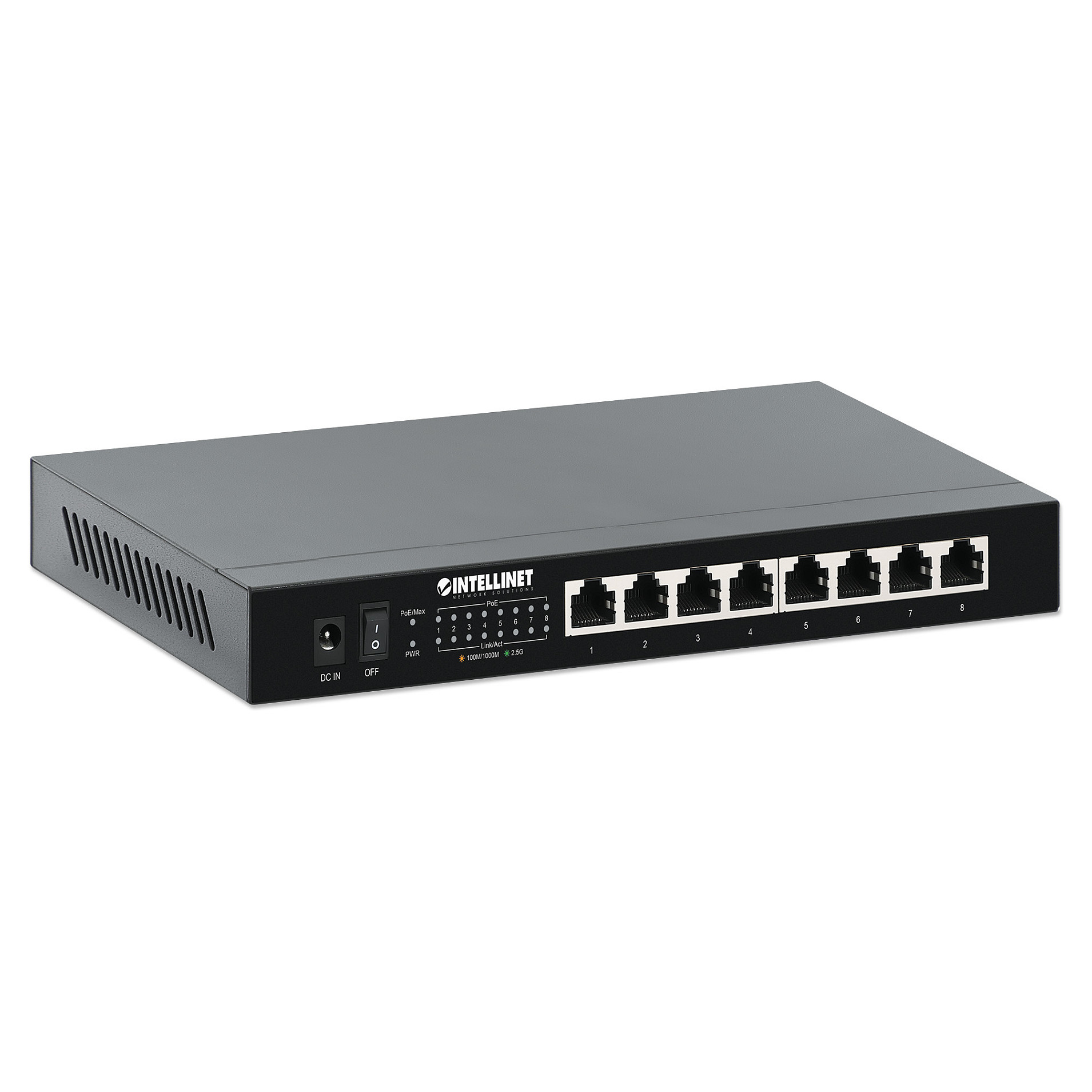 Intellinet 8-Port 2.5GbE PoE+ Switch 100W Unmanaged 802.3af/at Wall Mount - Figura 2