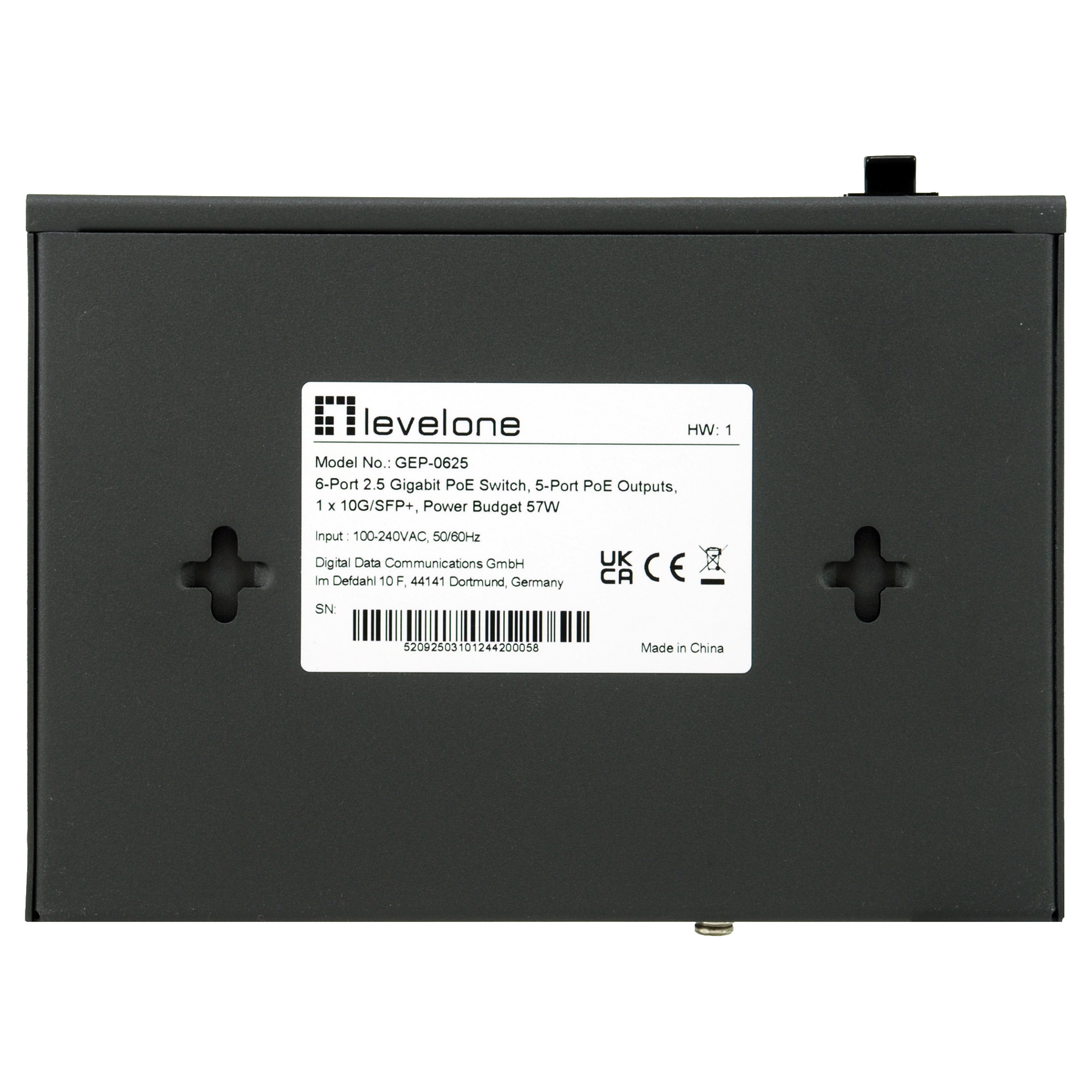 Switch LevelOne / PoE+ / 4x 2.5GbE PoE / 1x 2.5GbE / +65W / Unmanaged - Figura 5