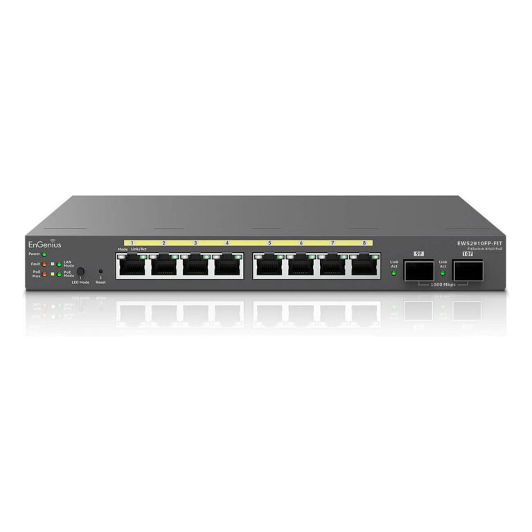 Switch Engenius / 8‑Port Gigabit PoE af/at+ 130W / 2x SFP