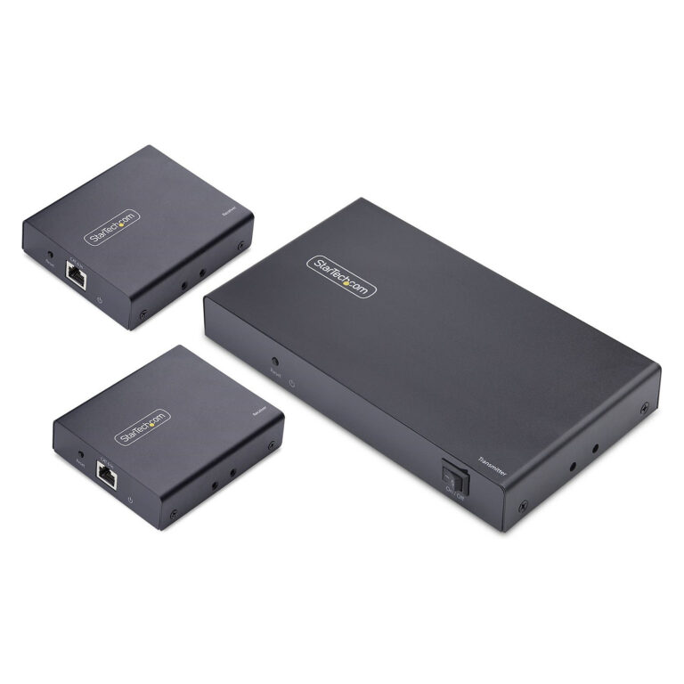 StarTech 4-Port HDMI Extender and Splitter over CAT6, 4K 60Hz up to 70m, 1x4 HDMI over Ethernet Network