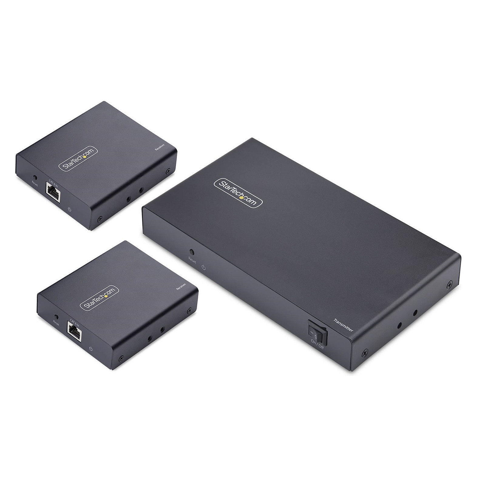 StarTech 4-Port HDMI Extender and Splitter over CAT6, 4K 60Hz up to 70m, 1x4 HDMI over Ethernet Network