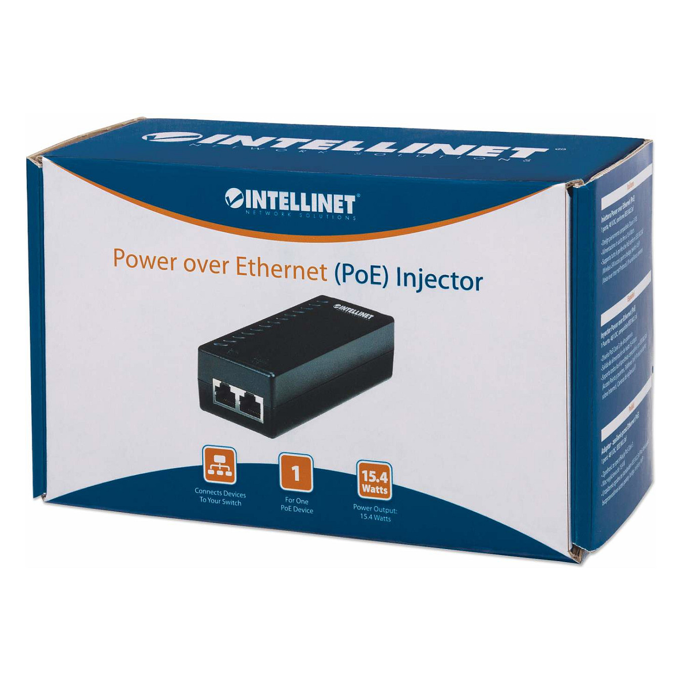Injektor PoE INTELLINET / 1‑Port / 48V DC / IEEE 802.3af - Figura 2