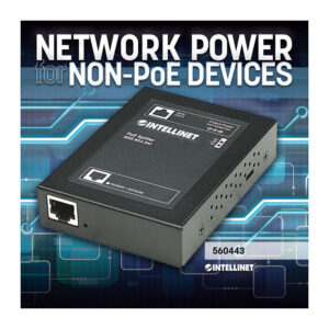 Spliter PoE+ INTELLINET / IEEE 802.3at / 1‑Port / 5‑7.5‑9‑12V DC 7