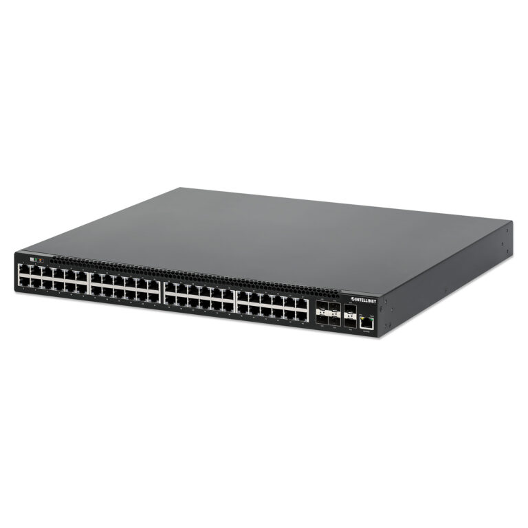 Switch INTELLINET / Managed / PoE+ / 48x Gigabit + 6x 10GbE / 850W