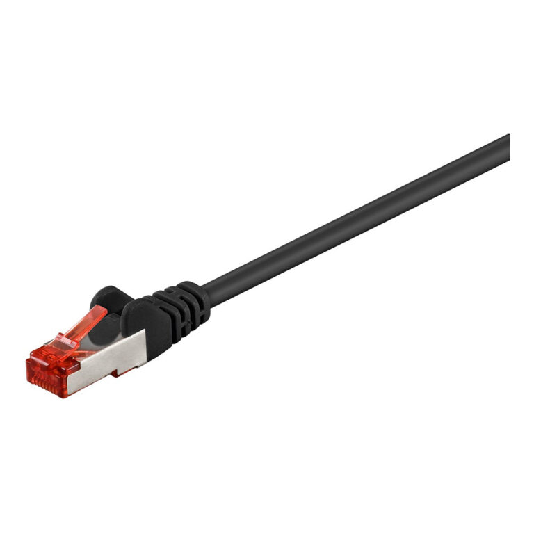 Kabllo për rrjet Goobay / Cat6 / 5.0m / S‑FTP (PiMF) / PVC - Zezë