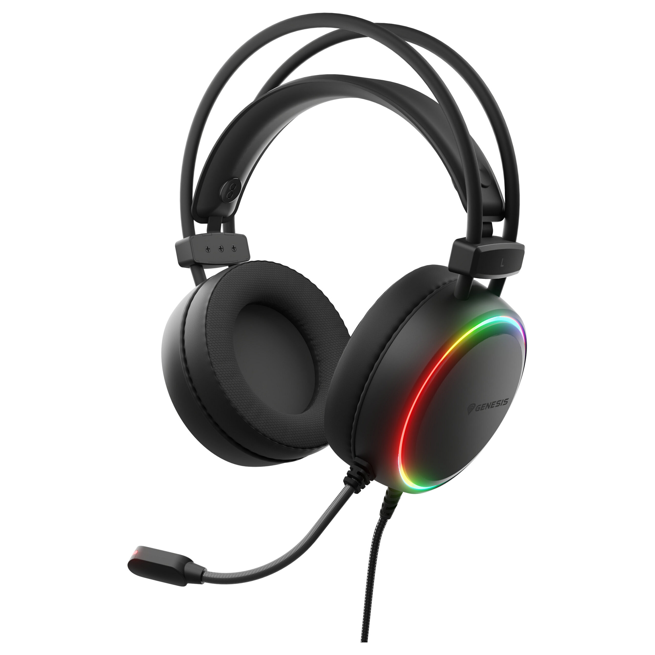 Kufje Gaming Genesis Neon 613 G2 me mikrofon - Zezë - Figura 4