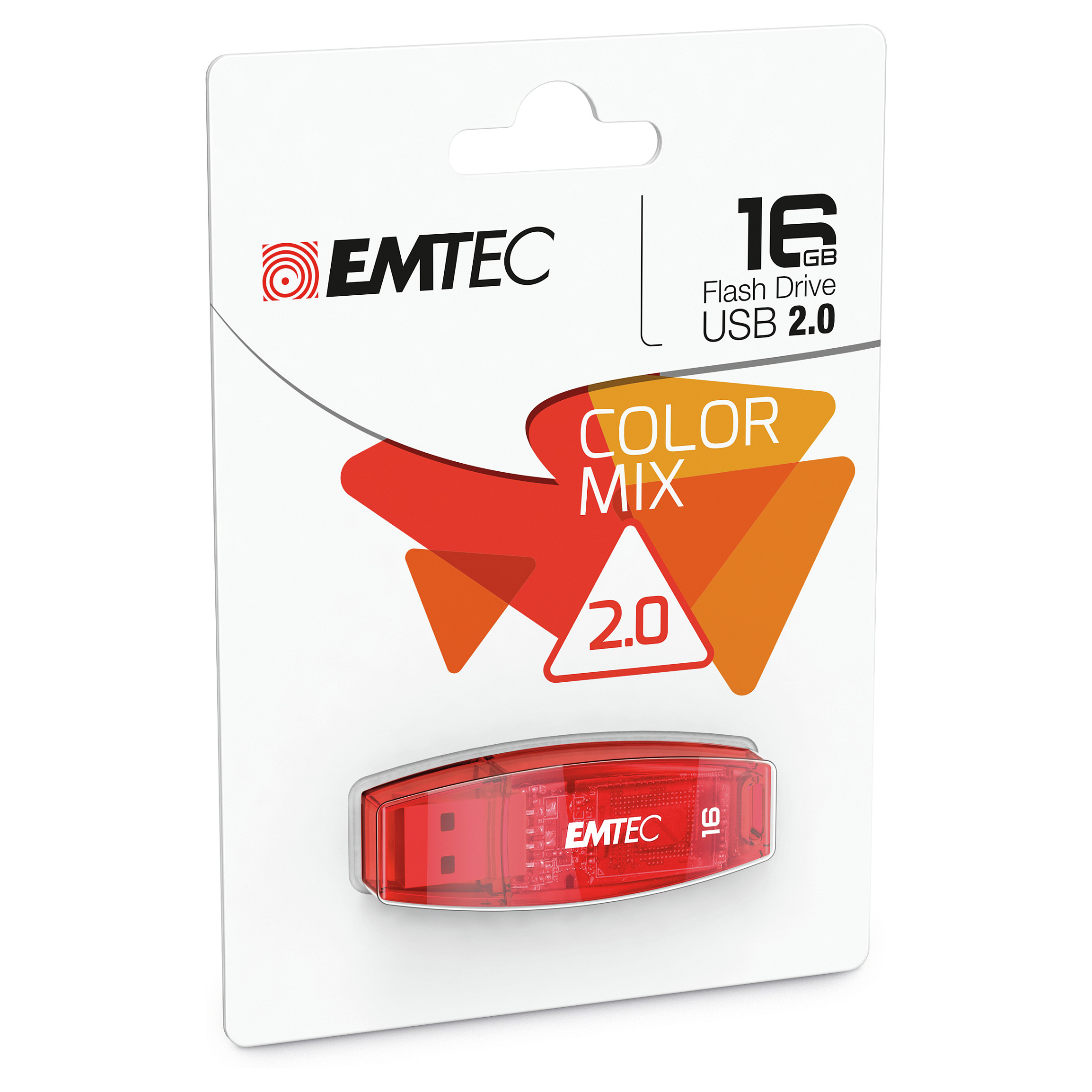 USB Flash Drive Stick Emtec USB2.0 C410 16GB - Kuqe - Figura 2