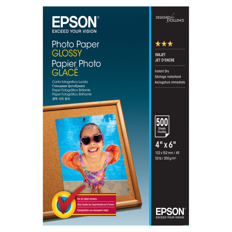 Letër fotografike Epson Photo Paper Glossy 10x15 cm 500 fletë 200 g