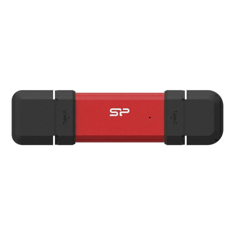USB Flash Drive Silicon Power DS72 / 500GB / 1050MB/s / USB-A + USB-C - Kuqe/Zezë
