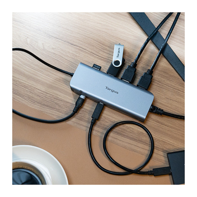 Docking Station Targus / 2xUSB‑C / 2xUSB-A / 2xHDMI / LAN - Argjend - Figura 2