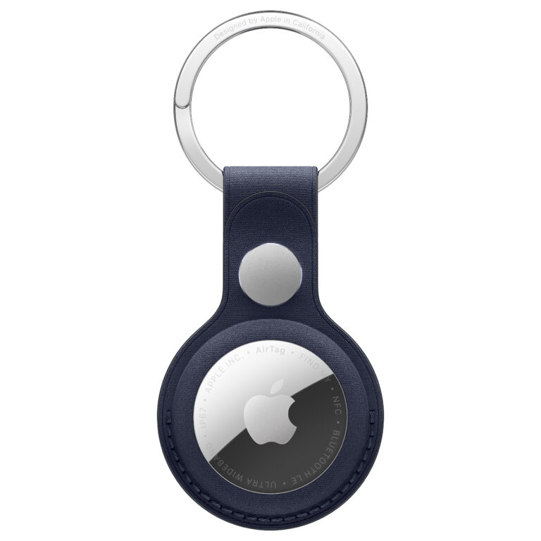 Apple AirTag Fine‑Woven Keychain - Navy