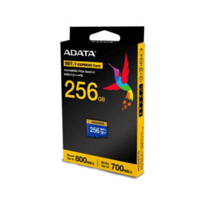 Kartë Memorie SD ADATA Premier Extreme microSDXC 256GB SD7.1 UHS-I U3 V30 A2 – Blu/Verdhë