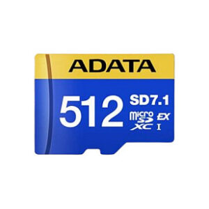 Kartë Memorie SD ADATA Premier Extreme microSDXC 512GB SD7.1 UHS-I U3 V30 A2 – Blu/Verdhë