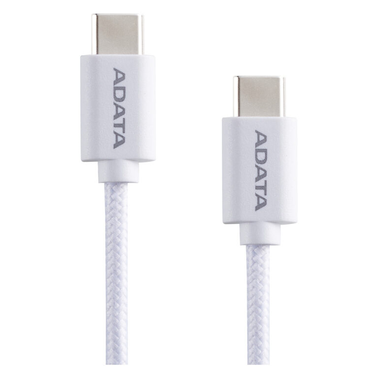 Kabllo ADATA USB-C Plug to  USB-C Plug / 100W / 2m - Bardhë