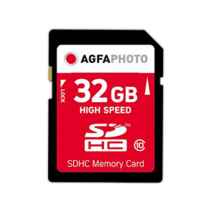 Kartë Memorie SD AgfaPhoto SDHC 32GB UHS-I Class 10 U1 V10 High Speed