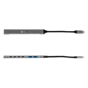 HUB BakkerElkhuizen USB‑C / 7‑in‑1 / 3×USB‑A + 4×USB‑C – Argjend 7