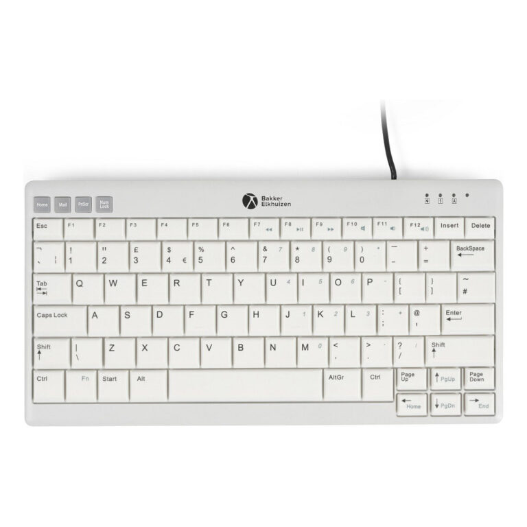 Tastierë me kabllo BakkerElkhuizen Ultraboard 950 V2 Compact / QWERTY / UK Language – Bardhë