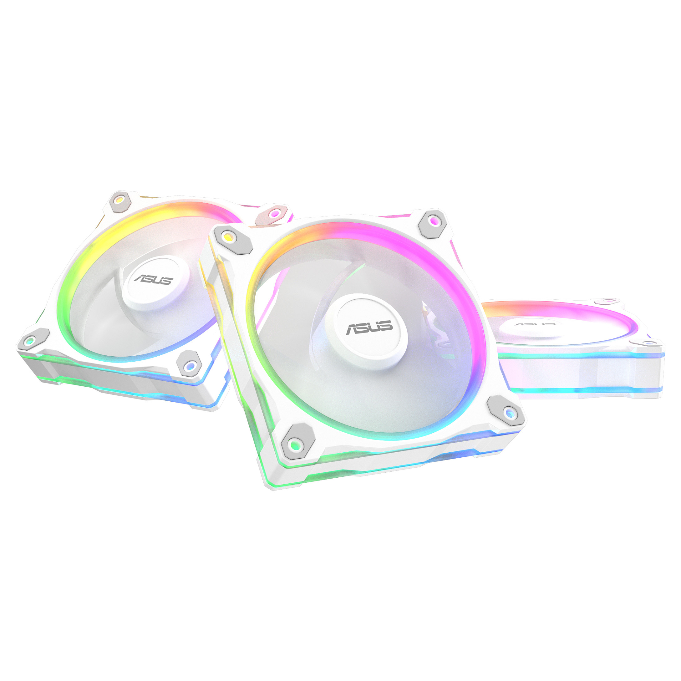 Ftohës për kasë Asus Prime MR120 Fan ARGB 120mm / 3 Copë -Bardhë