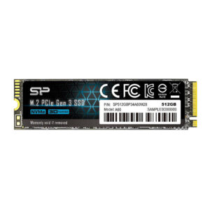 SSD të Brendshme Silicon Power M.2 512GB / P34A60 2280 / PCIe 3.0 x4 / NVMe