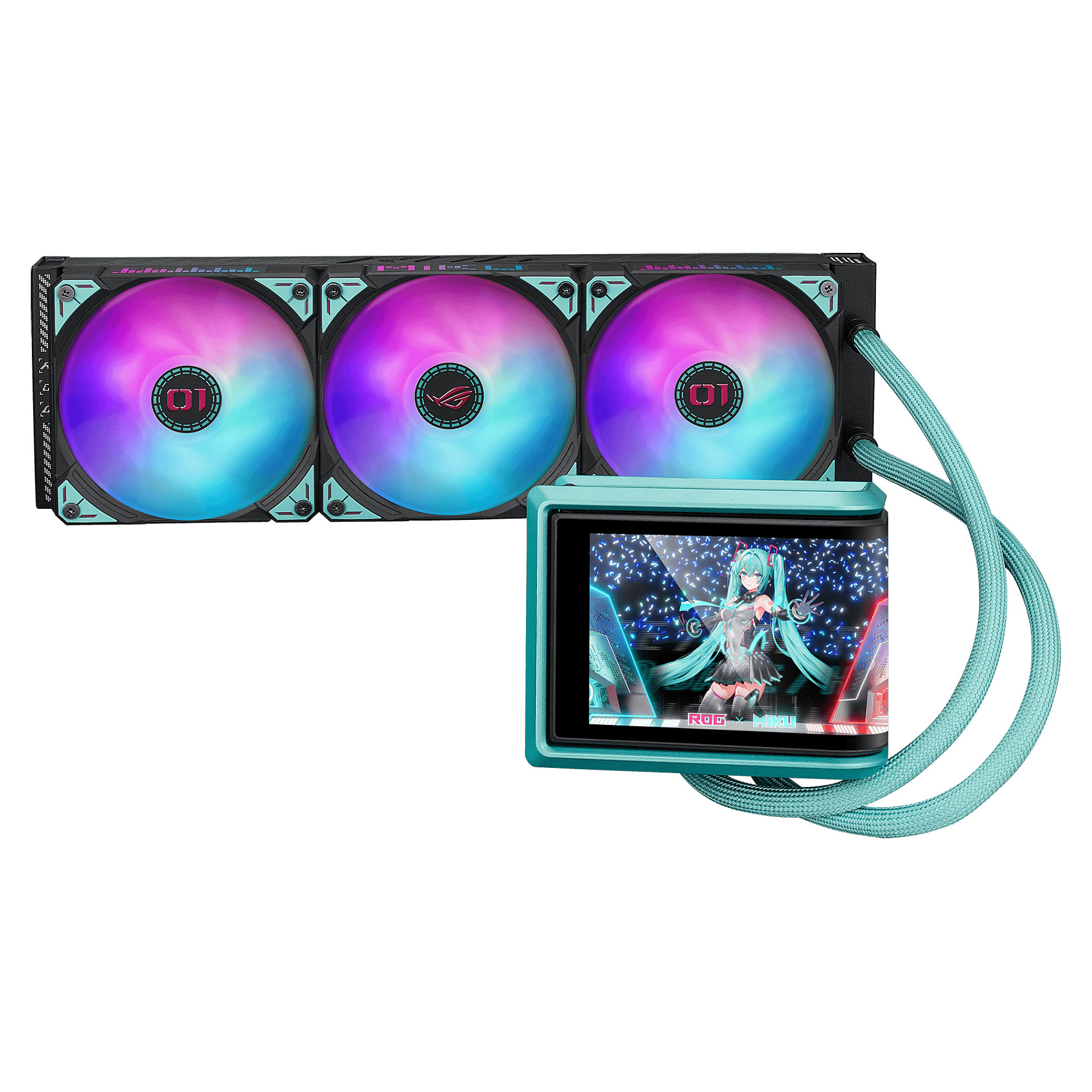 Ftohës për Procesor ASUS ROG Ryuo IV SLC 360 ARGB MIKU / All‑in‑One Liquid Cooler - Blu