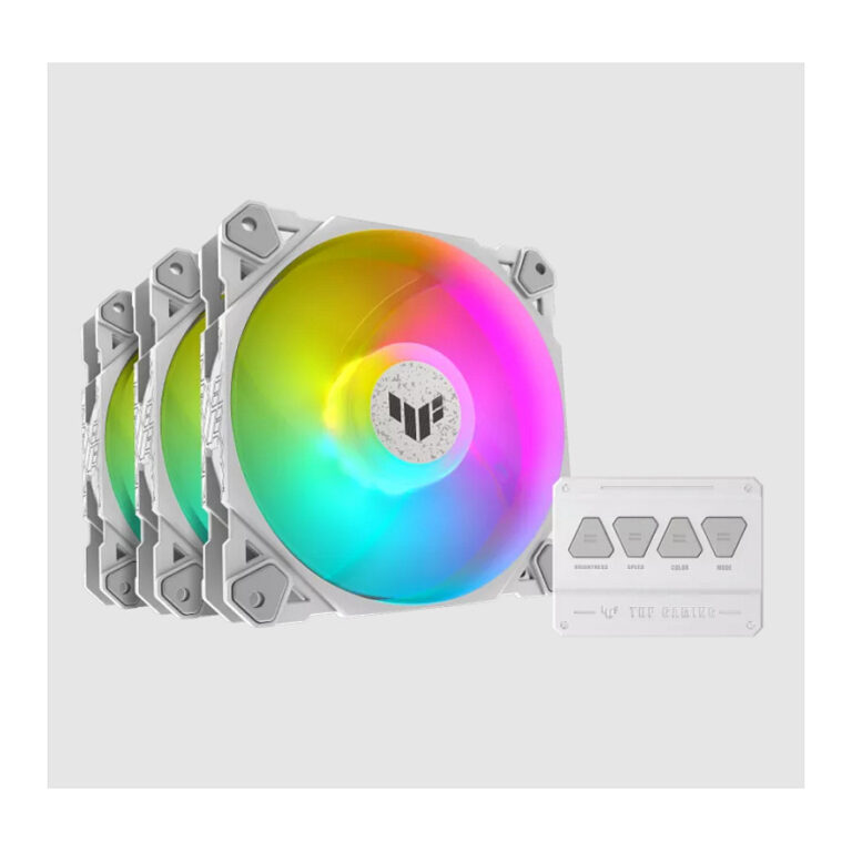 Ftohës për kasë ASUS TUF GAMING TF120 ARGB 120mm  3pack - Bardhë