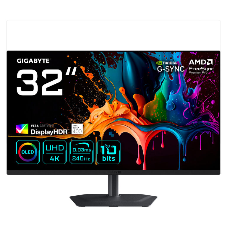 Monitor Gaming Gigabyte MO32U2 / 31.5"/ 4K UHD OLED / 240Hz / 0.03ms / HDMI+USB+DP - Zezë